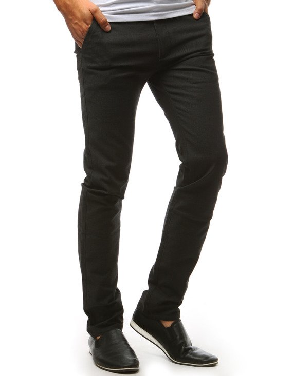Spodnie męskie chinos czarne Dstreet (ux1447)
