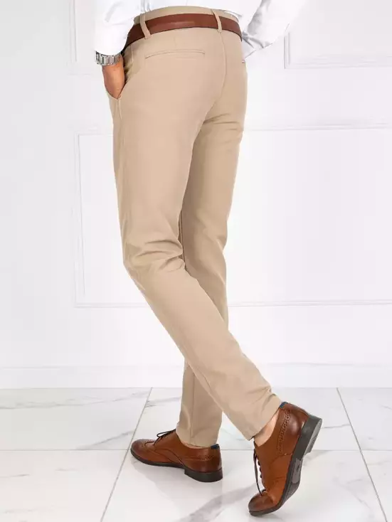 Spodnie męskie chinosy beżowe Dstreet UX3705