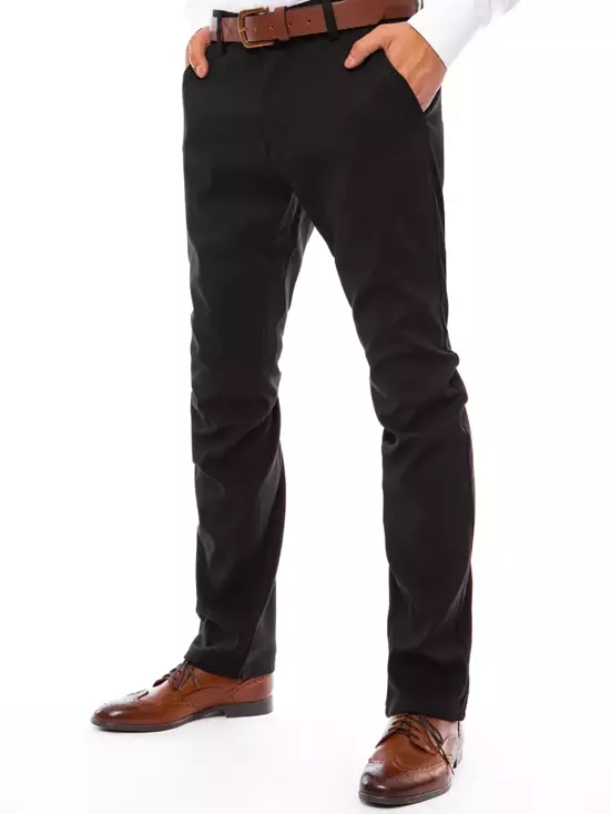 Spodnie męskie chinosy czarne Dstreet UX3477