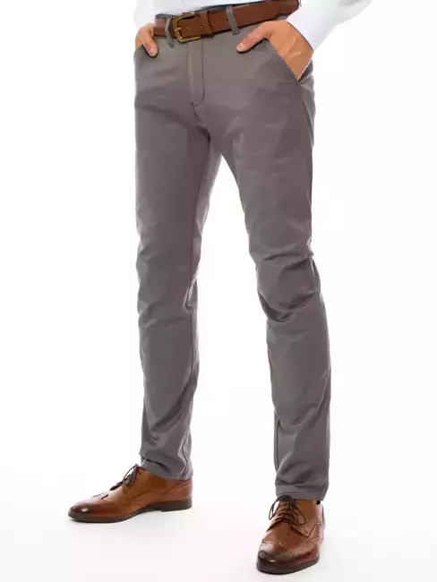 Spodnie męskie chinosy szare Dstreet UX3253