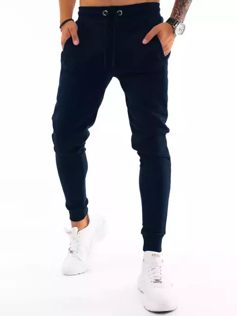 Spodnie męskie dresowe ciemnoniebieskie Dstreet UX3340