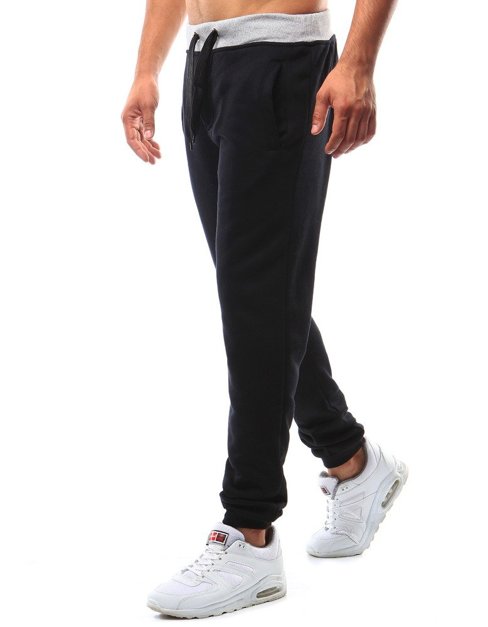 Spodnie męskie dresowe czarne Dstreet UX2213