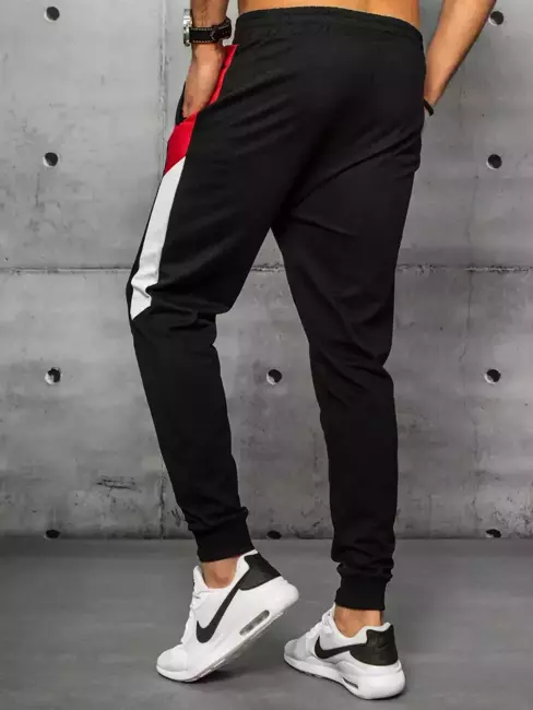 Spodnie męskie dresowe czarne Dstreet UX3202