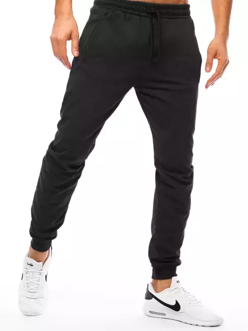 Spodnie męskie dresowe czarne Dstreet UX3243