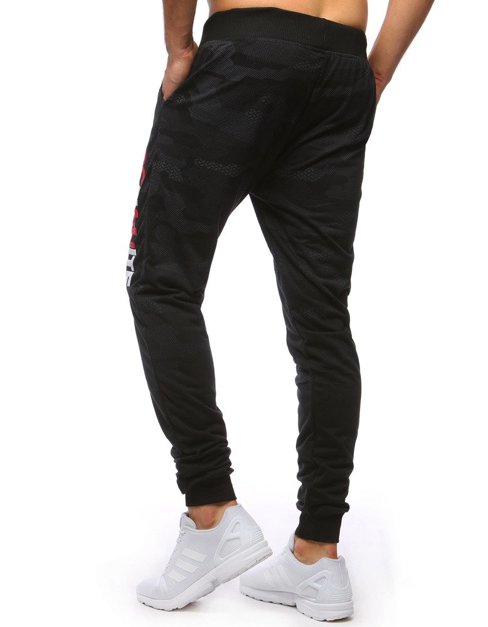 Spodnie męskie dresowe czarne Dstreet UX3526
