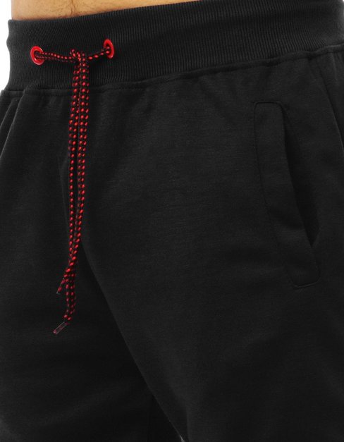 Spodnie męskie dresowe czarne Dstreet UX3542