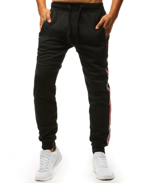 Spodnie męskie dresowe czarne Dstreet UX3622