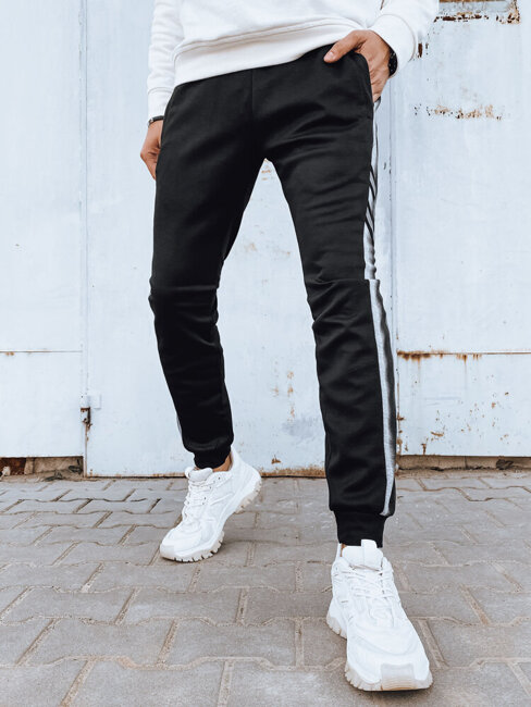 Spodnie męskie dresowe czarne Dstreet UX4195