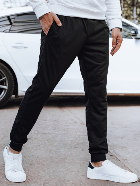 Spodnie męskie dresowe czarne Dstreet UX4200