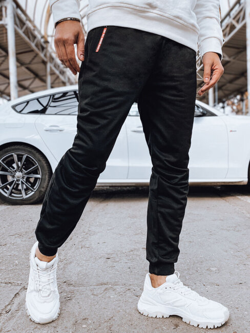Spodnie męskie dresowe czarne Dstreet UX4280