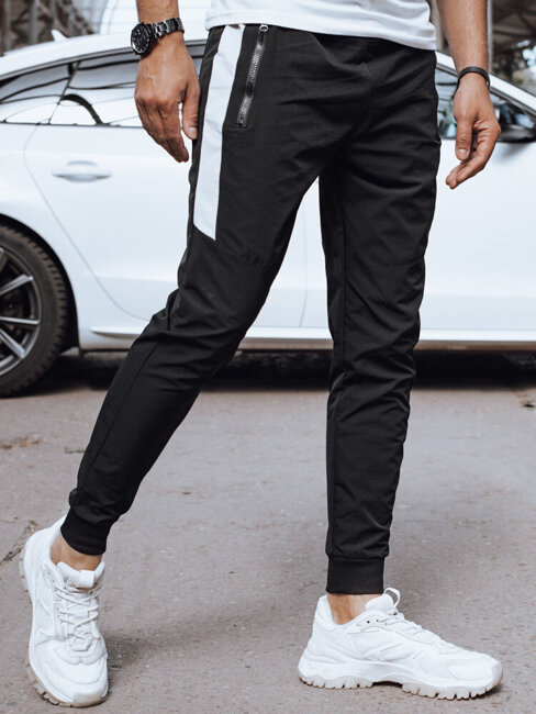 Spodnie męskie dresowe czarne Dstreet UX4312