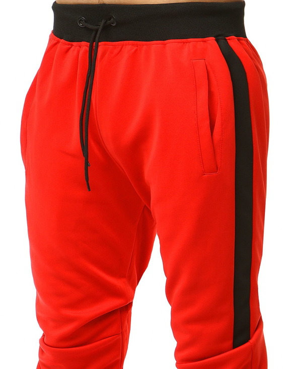 Spodnie męskie dresowe czerwone Dstreet UX1869