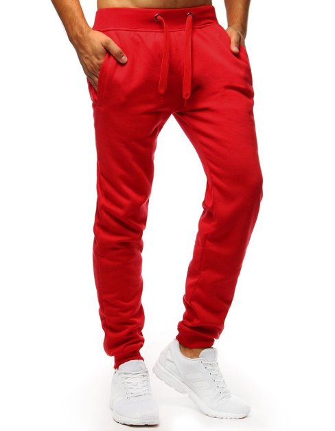 Spodnie męskie dresowe czerwone Dstreet UX2711