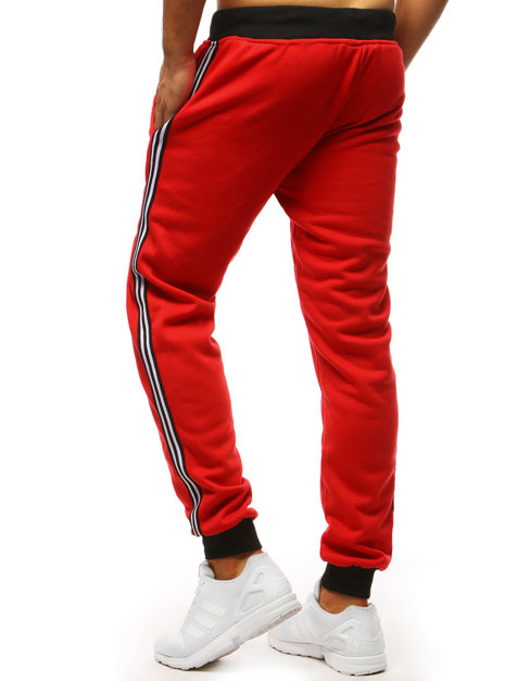 Spodnie męskie dresowe czerwone UX3536