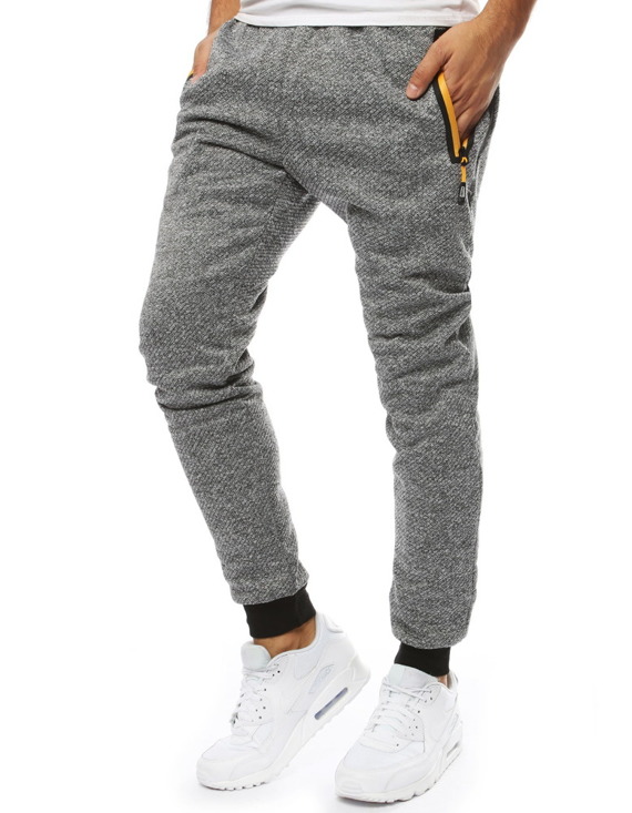 Spodnie męskie dresowe joggery antracytowe Dstreet UX2122