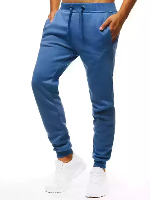 Spodnie męskie dresowe niebieskie Dstreet UX3427
