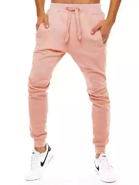 Spodnie męskie dresowe różowe Dstreet UX3452