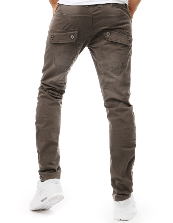 Spodnie męskie jeansowe beżowe UX1857