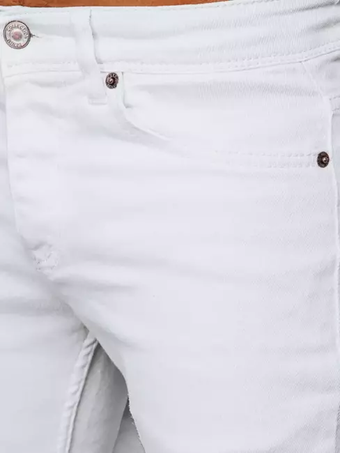 Spodnie męskie jeansowe białe Dstreet UX3922