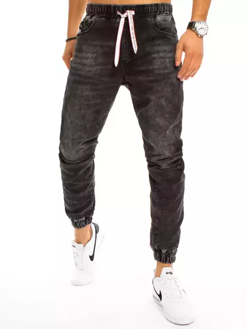 Spodnie męskie jeansowe czarne Dstreet UX3226