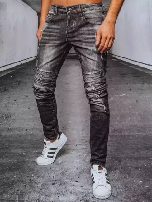 Spodnie męskie jeansowe czarne Dstreet UX3579