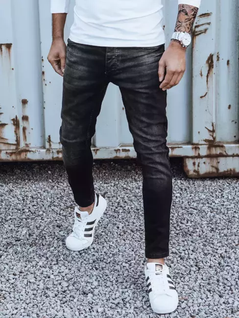Spodnie męskie jeansowe czarne Dstreet UX3842