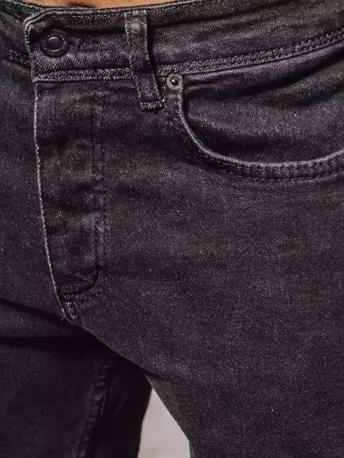 Spodnie męskie jeansowe czarne Dstreet UX3843