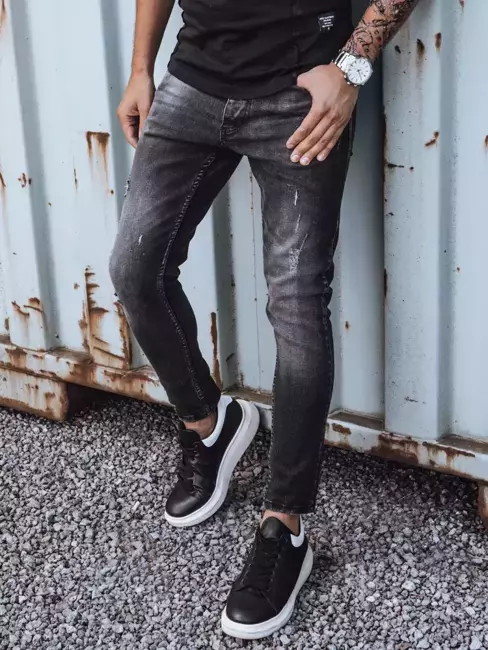 Spodnie męskie jeansowe czarne Dstreet UX3845