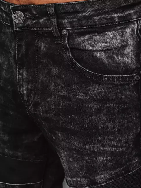 Spodnie męskie jeansowe czarne Dstreet UX3939