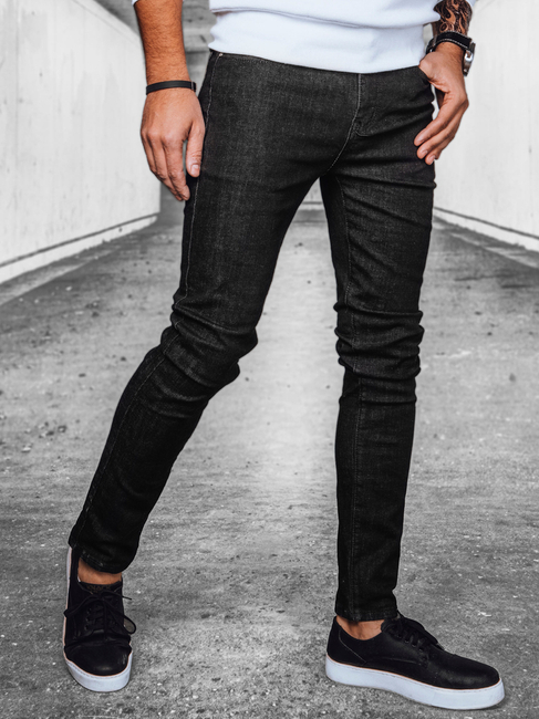 Spodnie męskie jeansowe czarne Dstreet UX4084