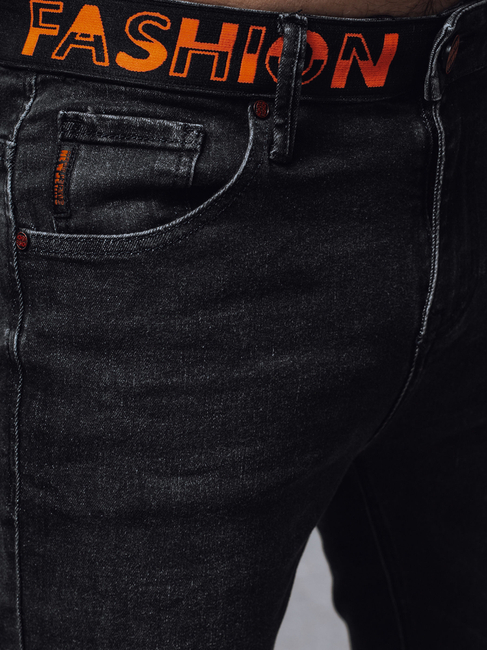 Spodnie męskie jeansowe czarne Dstreet UX4141