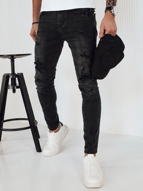 Spodnie męskie jeansowe czarne Dstreet UX4153