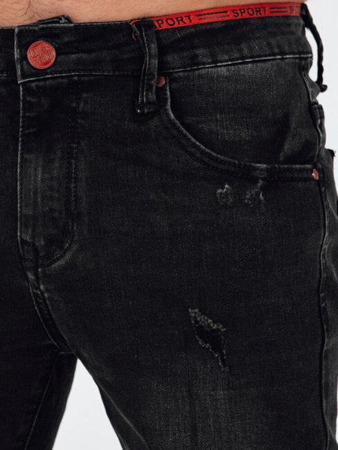 Spodnie męskie jeansowe czarne Dstreet UX4153