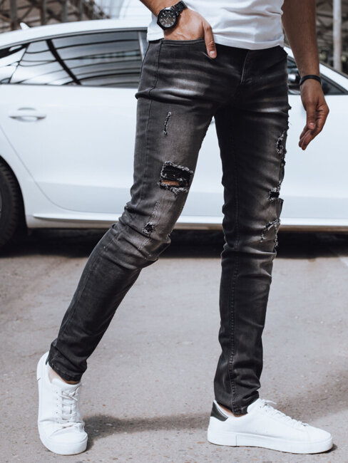 Spodnie męskie jeansowe czarne Dstreet UX4247