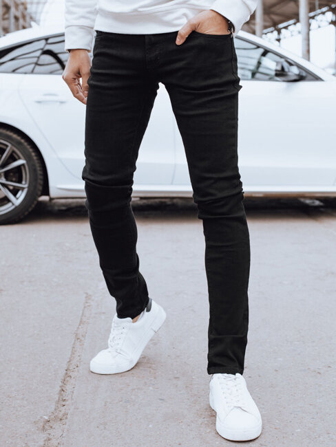 Spodnie męskie jeansowe czarne Dstreet UX4316