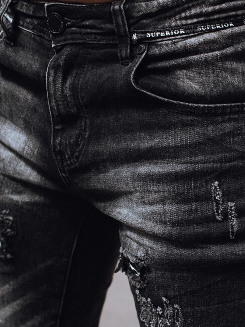 Spodnie męskie jeansowe czarne Dstreet UX4328