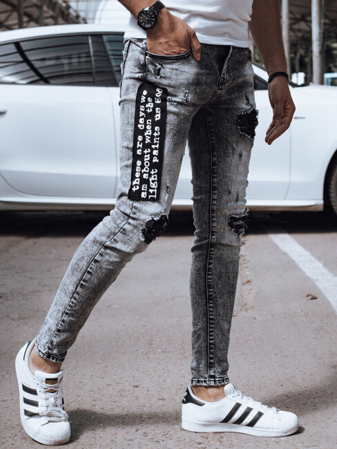 Spodnie męskie jeansowe czarne Dstreet UX4358