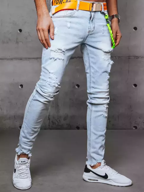 Spodnie męskie jeansowe jasnoniebieskie Dstreet UX3550