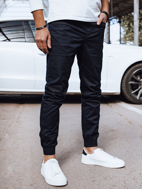 Spodnie męskie jeansowe joggery granatowe Dstreet UX4190
