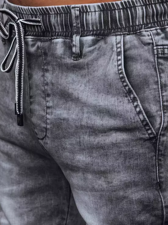 Spodnie męskie jeansowe joggery szare Dstreet UX3590