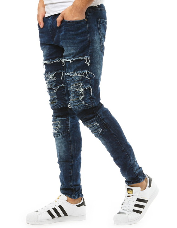 Spodnie męskie jeansowe niebieskie Dstreet UX1864