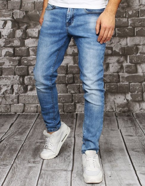 Spodnie męskie jeansowe niebieskie Dstreet UX2850