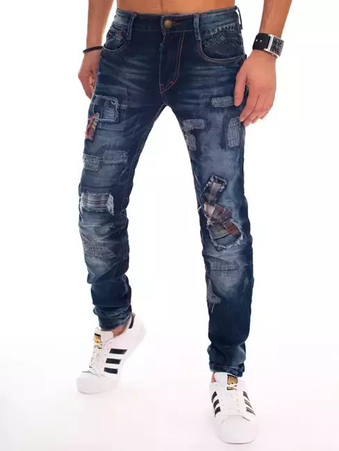 Spodnie męskie jeansowe niebieskie Dstreet UX2889