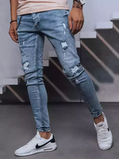 Spodnie męskie jeansowe niebieskie Dstreet UX3639