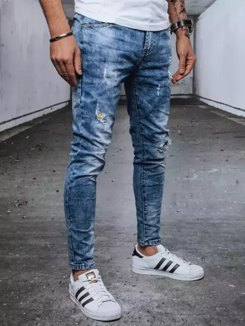 Spodnie męskie jeansowe niebieskie Dstreet UX3716