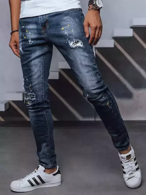 Spodnie męskie jeansowe niebieskie Dstreet UX3736
