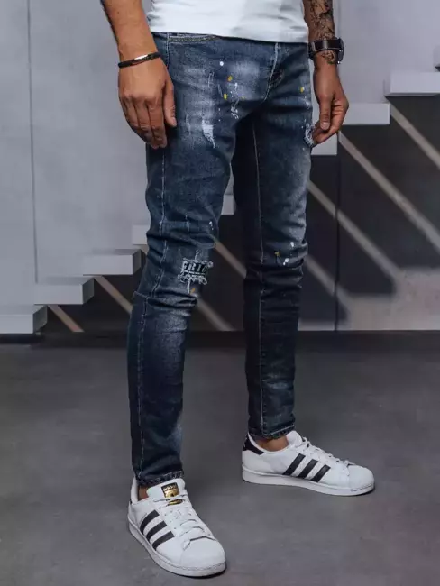Spodnie męskie jeansowe niebieskie Dstreet UX3736