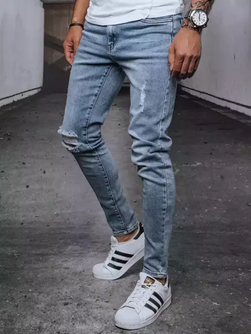 Spodnie męskie jeansowe niebieskie Dstreet UX3738