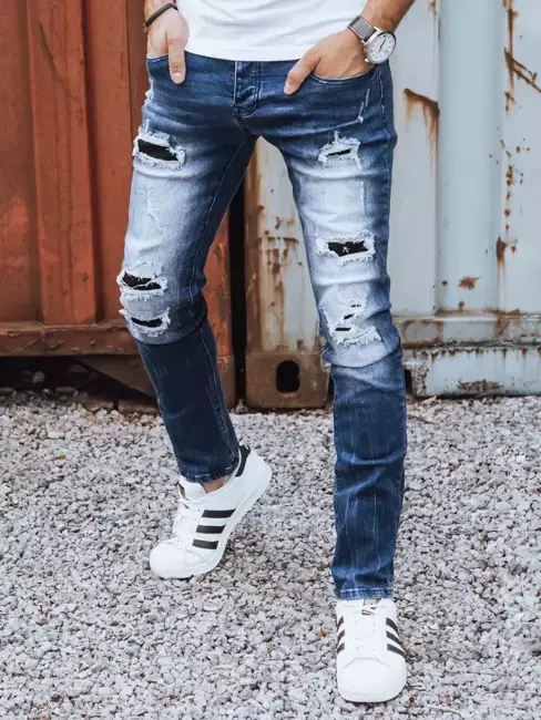 Spodnie męskie jeansowe niebieskie Dstreet UX3802