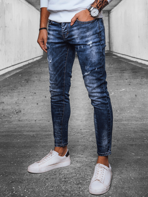 Spodnie męskie jeansowe niebieskie Dstreet UX4073